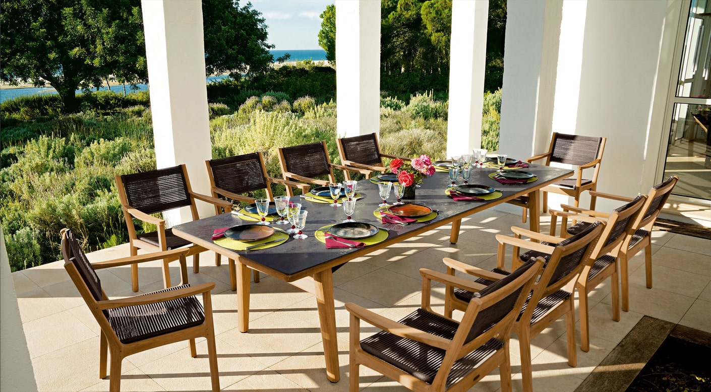 Monterey dining table with ten seats